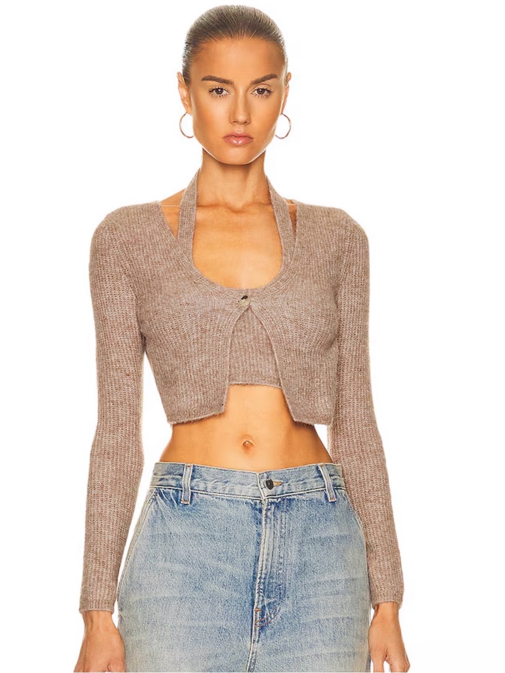 Alexander Wang Alpaca V-Neck Sweater Size xs